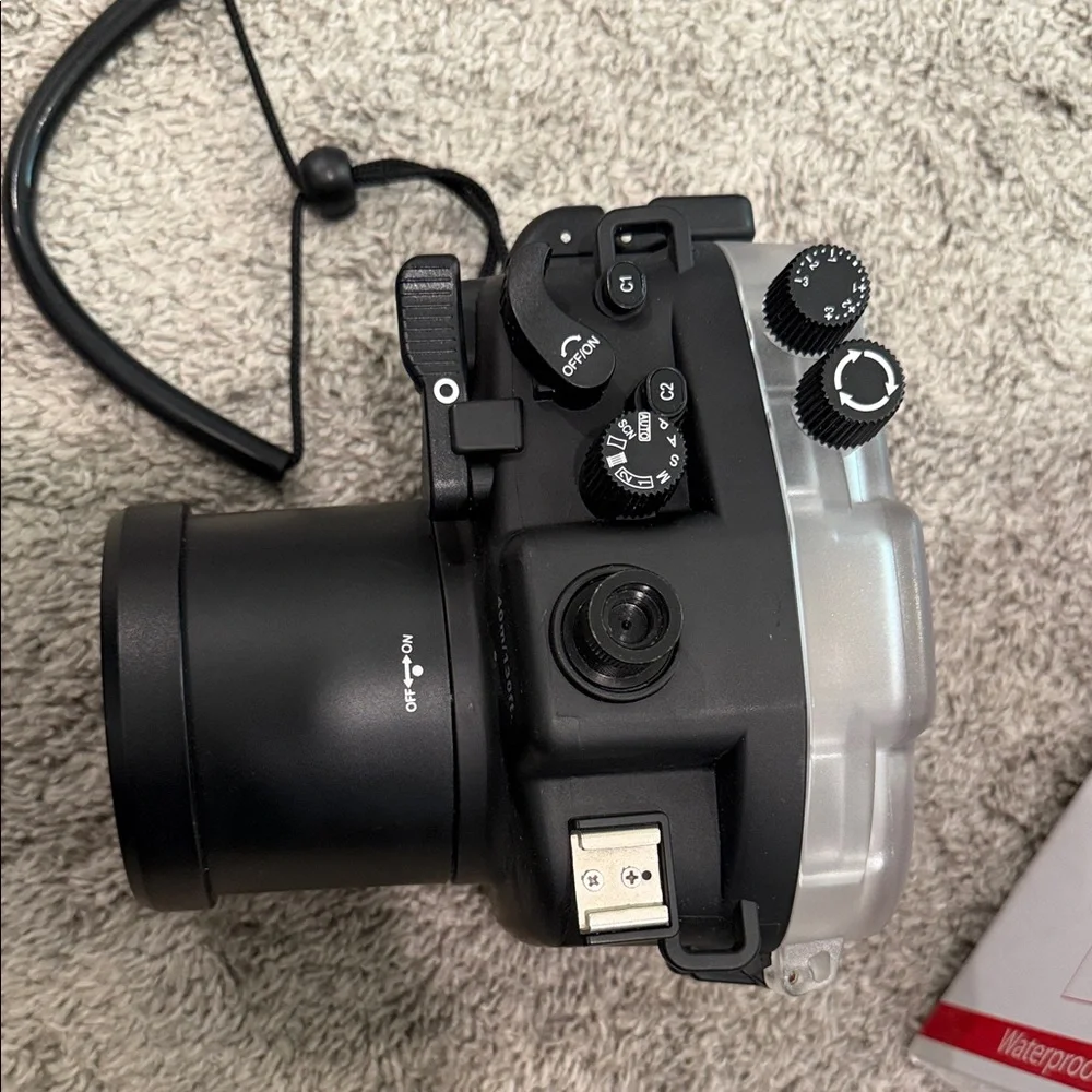 Black Underwater Camera Housing